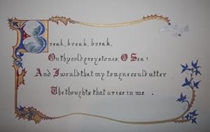 [Illuminated Manuscript] Break, Break, Break, Illuminated