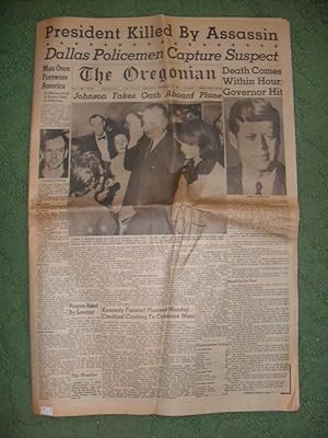 Seller image for The Oregonian, SATURDAY, NOVEMBER 23, 1963 (President Killed By Assassin Dallas Policemen Capture Suspect) for sale by Rose City Books