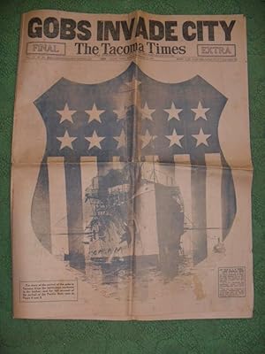 Imagen del vendedor de GOBS INVADE CITY The Tacoma Times, TACOMA, WASH, MONDAY, SEPTEMBER 15, 1919 a la venta por Rose City Books