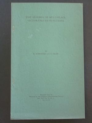 Bild des Verkufers fr The Algebra of Multiplace Vector-Valued Functions zum Verkauf von Bookworks [MWABA, IOBA]