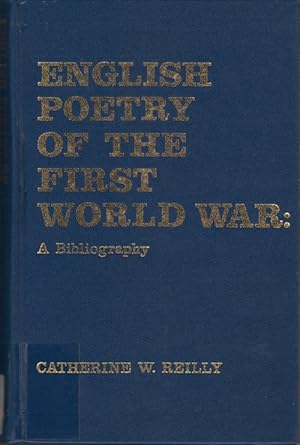 Image du vendeur pour English Poetry Of The First World War A Bibliography mis en vente par Dan Glaeser Books