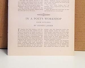 Seller image for In A Poet's Workshop: Poem Outlines for sale by Legacy Books II