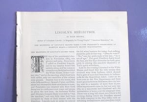 Seller image for Lincoln's Reelections for sale by Legacy Books II