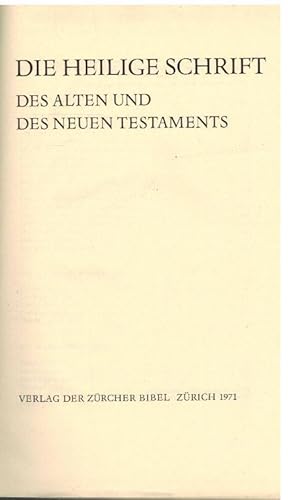 BIBEL Die Heilige Schrift des Alten und des Neuen Testaments
