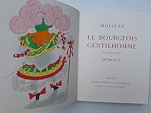 Image du vendeur pour Le bourgeois gentilhomme, illustrations de Dubout. mis en vente par Philippe Moraux
