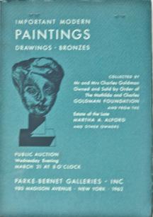 Important Modern Paintings, Drawings, Bronzes Collected by Mr and Mrs Charles Goldman and the Est...