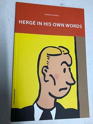 Bild des Verkufers fr Herge in His Own Words (English edition on the author of Tintin)- zum Verkauf von CKR Inc.