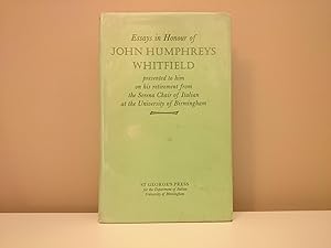 Seller image for Essays in Honour of John Humphreys Whitfield for sale by Jonathan P Vokes