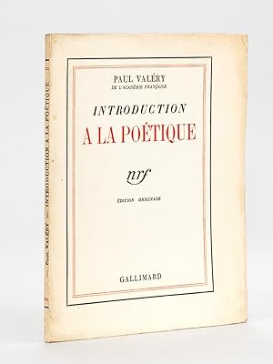 Introduction à la Poétique. [ Livre dédicacé par l'auteur - édition originale ]