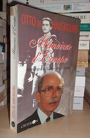 Image du vendeur pour MEMOIRES D'EUROPE : Entretiens Avec Jean-Paul Picaper, Prface d'Alain Lamassoure mis en vente par Planet's books