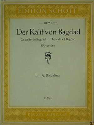 Immagine del venditore per Der Kalif von Bagdad. Ouvertre. Ausgabe fr Klavier zu 2 Hnden. Bearbeitet von R. Kleinmichel. venduto da Antiquariat Tarter, Einzelunternehmen,