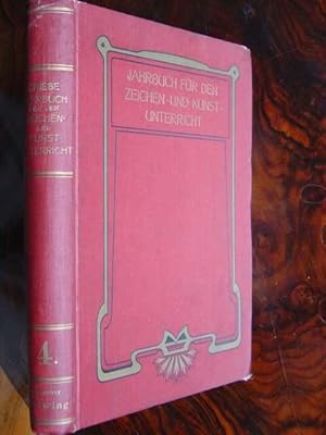 Bild des Verkufers fr Jahrbuch fr den Zeichen- und Kunstunterricht. 4. Jahrgang / 4 Hefte in einem Buch (= komplett). Mit 18 Abbildungen im Text und 2 farbigen Probetafeln. zum Verkauf von Antiquariat Tarter, Einzelunternehmen,