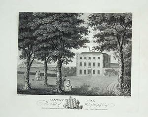 Original Antique Engraving Illustrating Scraptoft Hall, The Seat of Hartop Wigley Esq. Published ...