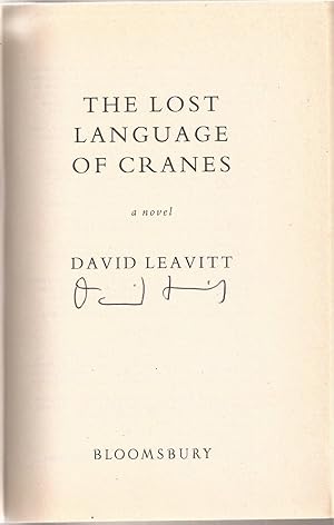 Imagen del vendedor de The Lost Language of Cranes (signed) a la venta por Auldfarran Books, IOBA