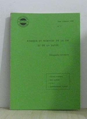 Seller image for Ethique et sciences de la vie et de la sant 4e trimestre 1990 n7 for sale by crealivres