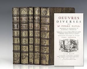 Bild des Verkufers fr Oeuvres diverses de Mr. Pierre Bayle, contenant tout ce que cet Auteur a publi pendant sa vie, en Philosophie, en Critique, en Histoire, en Littrature etc. except son Dictionnaire historique et critique. zum Verkauf von Raptis Rare Books