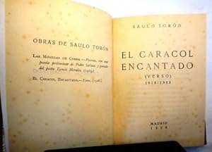 Imagen del vendedor de El caracol encantado (verso) 1918 - 1923 a la venta por Libros Tresvegas