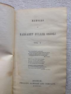 Memoirs of Margaret Fuller Ossoli.