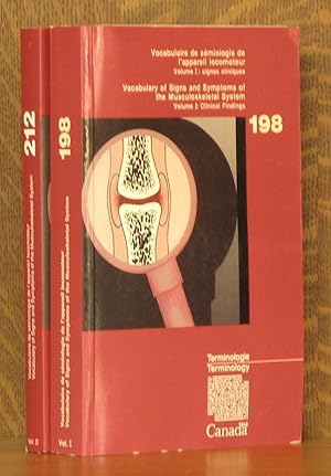 Seller image for Vocabulary of Signs and Symptoms of the Musculoskeletal System (Terminology Bulletins and Vocabularies) 2 VOLUMES (COMPLETE) VOL. I - CLINICAL FINDINGS, VOL. II - MEDICAL IMAGING SIGNS for sale by Andre Strong Bookseller