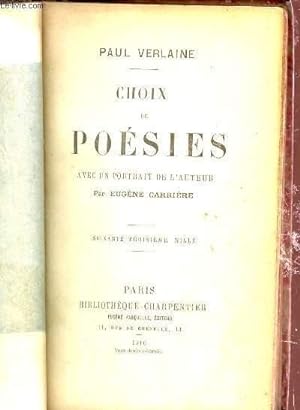 Bild des Verkufers fr CHOIX DE POESIES - AVEC UN PORTRAIT DE L'AUTEUR. zum Verkauf von Le-Livre