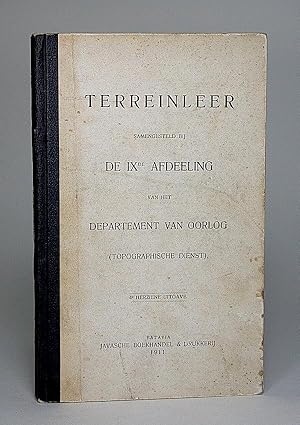 Imagen del vendedor de Terreinleer. Samengesteld bij de IXde afdeeling van het Departement van oorlog (Topographische dienst). a la venta por Librarium of The Hague