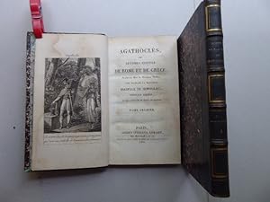 Bild des Verkufers fr Agathocls, ou Lettres crites de Rome et de Grce. Traduction libre de Madame (Caroline) Pichler par Madame La Baronne Isabelle de Montolieu, revue, corrige et orn de Figures. Tome Premier (et) Tome Second. zum Verkauf von Antiquariat Heinzelmnnchen