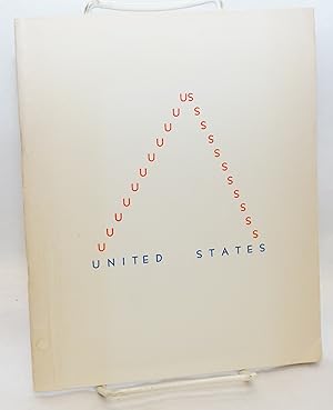 Seller image for United States: an anthology of political poetry for sale by Bolerium Books Inc.