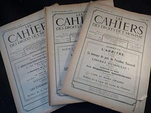 Les Cahiers des Droits de l'Homme. 37e année du n°1 du 1er janvier 1937 au n°14 du 15 juillet 1937
