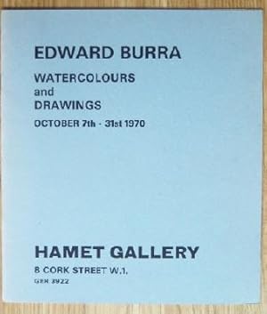 Imagen del vendedor de Edward Burra Watercolours and Drawings October 7th-31st 1970 a la venta por Inch's Books