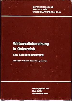 Osterreichisches Institut Fur Wirtschaftsforschung. Wirtschaftsforschung in Osterreich, Eine Stan...