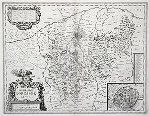 Seller image for Kupferstich- Karte, v. J. Janssonius, "Territorium Norimbergense". for sale by Antiquariat Clemens Paulusch GmbH