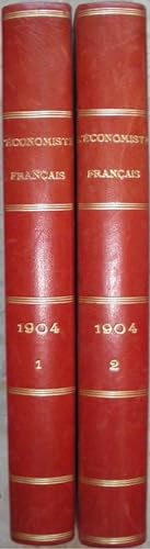 Seller image for L'conomiste franais. - Journal hebdomadaire. 1904, 32e anne, 1er et 2e volumes. for sale by Librairie les mains dans les poches