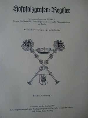 Seller image for Hofpfalzgrafen-Register - Geizkofler Zacharias 1589 - 1617. Hrsg. HEROLD, Verein fr Heraldik, Genealogie und verwandte Wissenschaften zu Berlin. for sale by Herr Klaus Dieter Boettcher