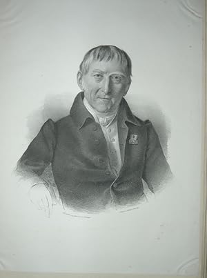 Imagen del vendedor de Portrait. Brustfigur, Kopf en face. Lithographie von G. Schlick nach der Natur. a la venta por Antiquariat  Braun