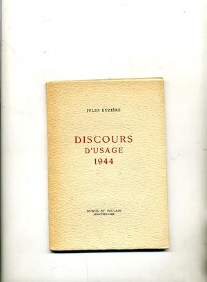 DISCOURS D'USAGE 1944.