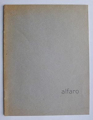 Image du vendeur pour Alfaro. Escultura. Sala Gaspar, Barcelona, del 10 abril al 7 de maig de 1965. mis en vente par Roe and Moore