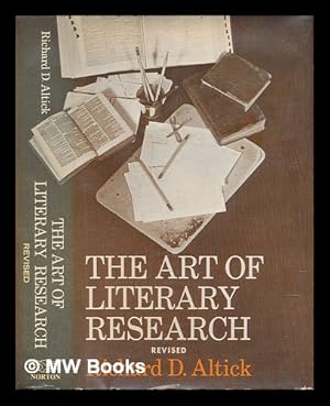 Seller image for The Art of Literary Research for sale by MW Books