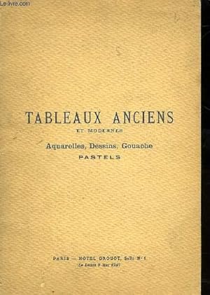 Bild des Verkufers fr CATALOGUE DES TABLEAUX ANCIENS ET MODERNES zum Verkauf von Le-Livre