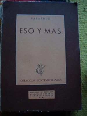 Seller image for Eso y mas for sale by Libros del cuervo