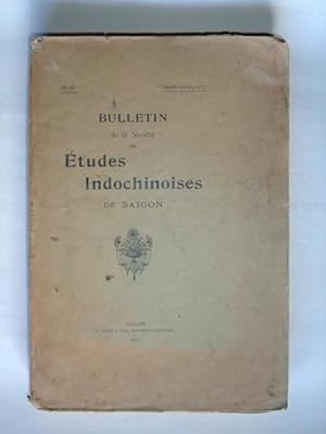 Imagen del vendedor de Bulletin de la Socit des Etudes Indochinoises de Saigon, annes 1916 et 1917, a la venta por LIBRAIRIE L'OPIOMANE