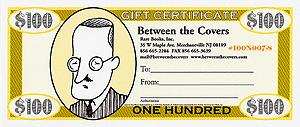 Imagen del vendedor de Rare Books Gift Certificate bearing a portrait of James Joyce a la venta por Between the Covers-Rare Books, Inc. ABAA