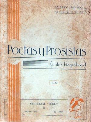 Imagen del vendedor de POETAS Y PROSISTAS. (Datos biogrficos) a la venta por Buenos Aires Libros