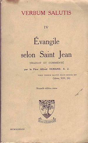 Seller image for vangile selon Saint Jean. Verbum Salutis IV. for sale by Online-Buchversand  Die Eule