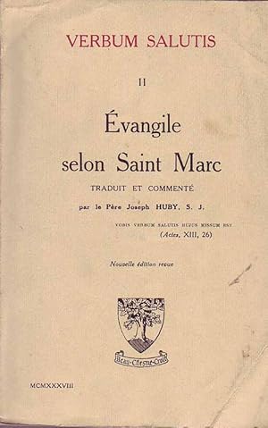 Bild des Verkufers fr vangile selon Saint Marc - Verbum Salutis II zum Verkauf von Online-Buchversand  Die Eule