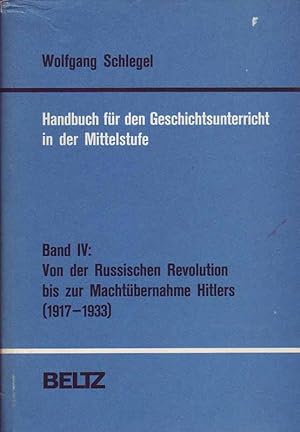 Seller image for Handbuch fr den Geschichtsunterricht in der Mittelstufe - Band IV for sale by Online-Buchversand  Die Eule