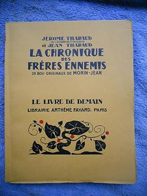 Bild des Verkufers fr La chronique des freres ennemis - 29 bois originaux de Morin-Jean zum Verkauf von Frederic Delbos