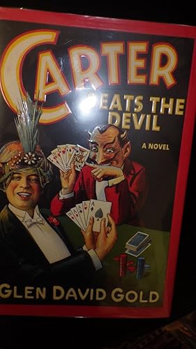 Bild des Verkufers fr Carter Beats The Devil a Novel of Early 1920s Magician with passion for Magic, Carter has become a legend in his own time. His thrilling acts involve Fabulous stunts carried out on elaborate sets ( Authors 1st Book ) zum Verkauf von Bluff Park Rare Books