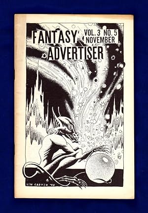 Bild des Verkufers fr Fantasy Advertiser / November 1949, with a tribute to Clark Ashton Smith by Lin Carter zum Verkauf von Singularity Rare & Fine