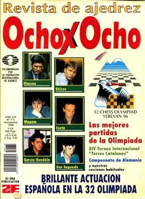 OCHO X OCHO REVISTA DE AJEDREZ. Nº 175, NOVIEMBRE 1996.