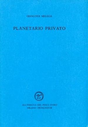 Imagen del vendedor de Planetario privato. a la venta por LIBET - Libreria del Riacquisto